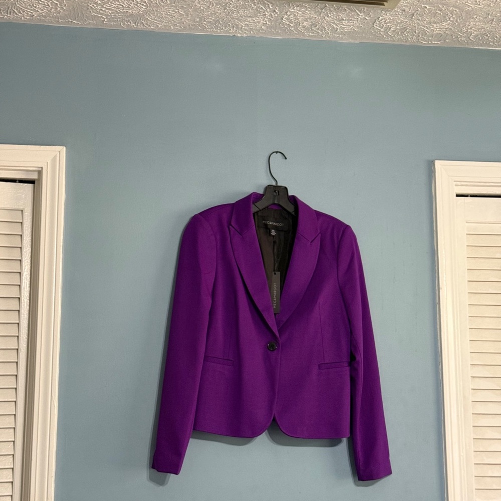 Selling Meg & Margot Dark Purple Blazer for Women Nwt Long Sleeve Size Medium